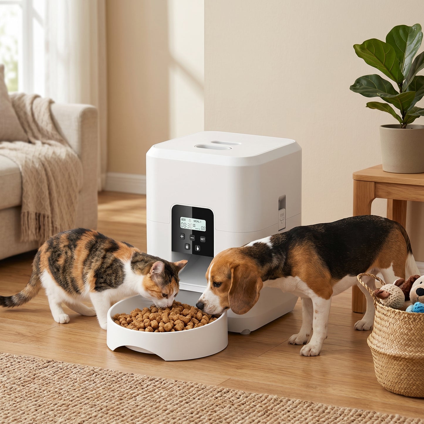 Smart Pet Feeder Automatic Cat Feeder Dog Slow Food Machine With Timed Quantitative Automatic Cat Food Dispenser Cat Dog Bowl