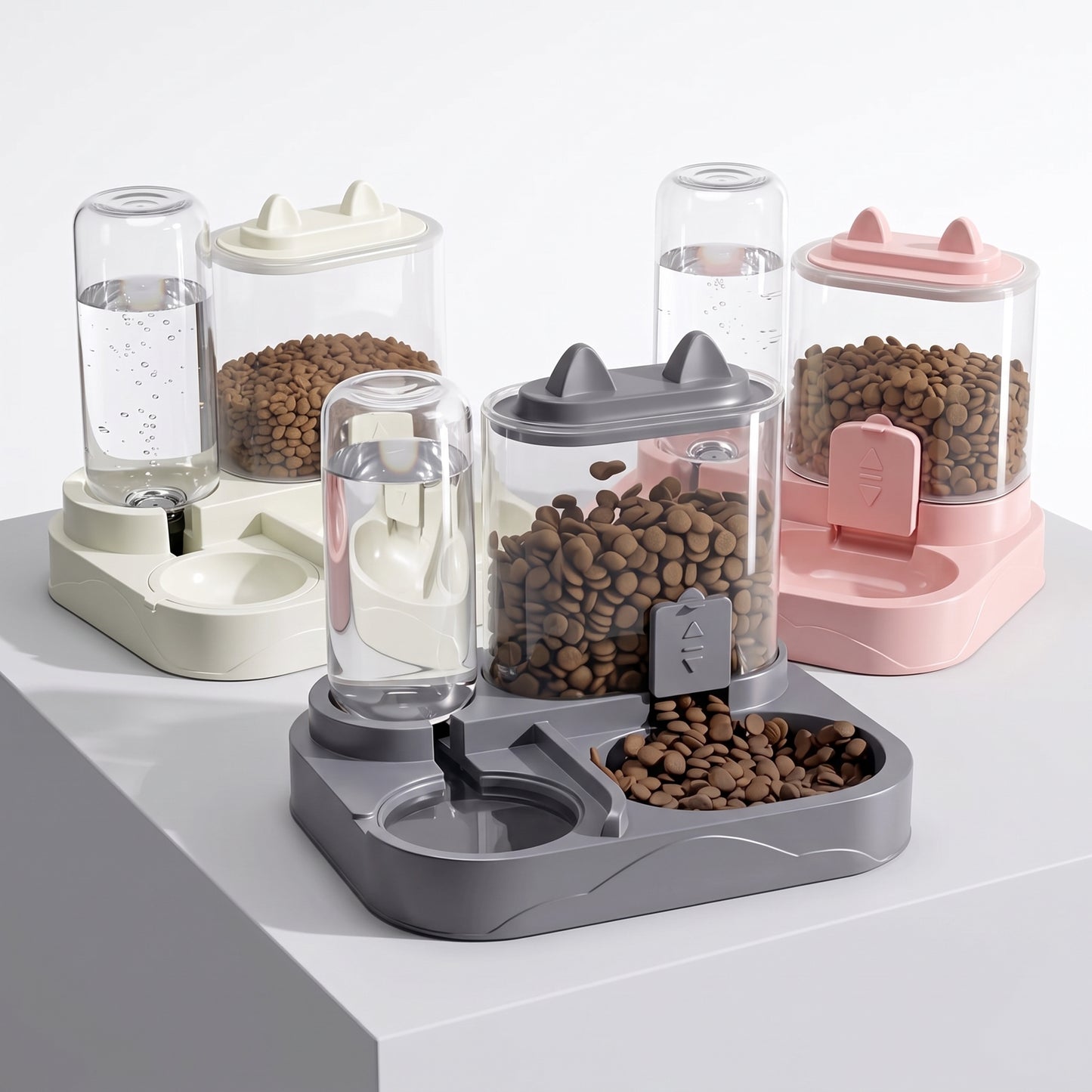 2-in-1 Pet Feeder & Water Dispenser