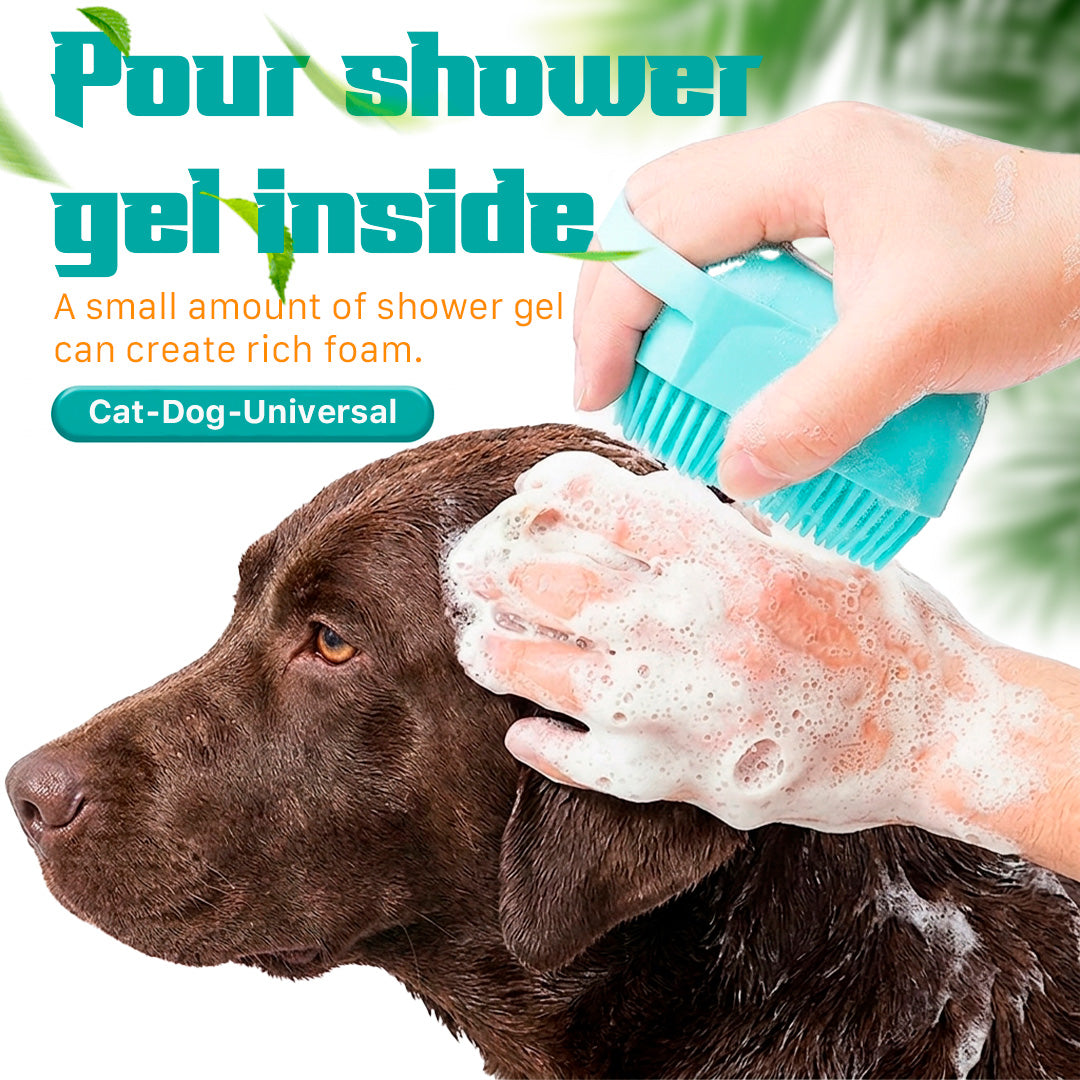 Multi-Function Pet Bath Brush for Cats & Dogs
