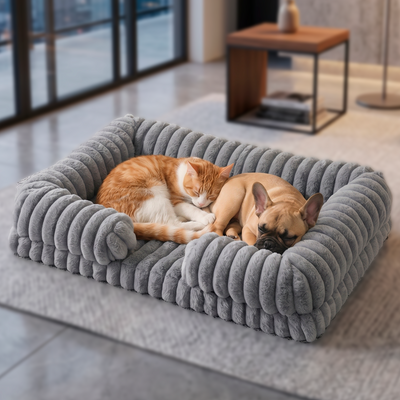 Orthopedic Memory Foam Dog Bed – Waterproof Calming Sofa Couch