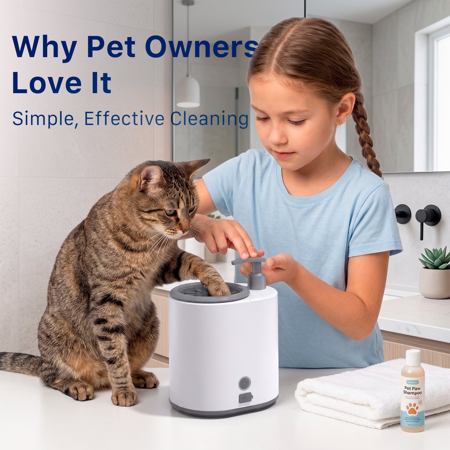 Automatic Pet Paw Washer – Portable Foot Cleaner for Dogs & Cats