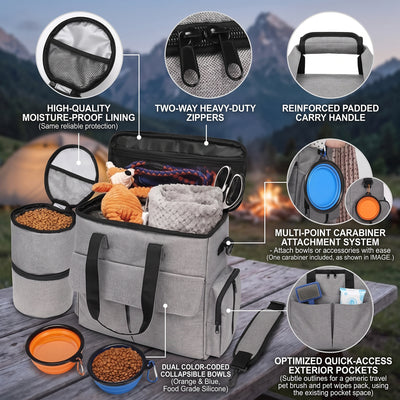 PETFULED Pet Travel Bag Set