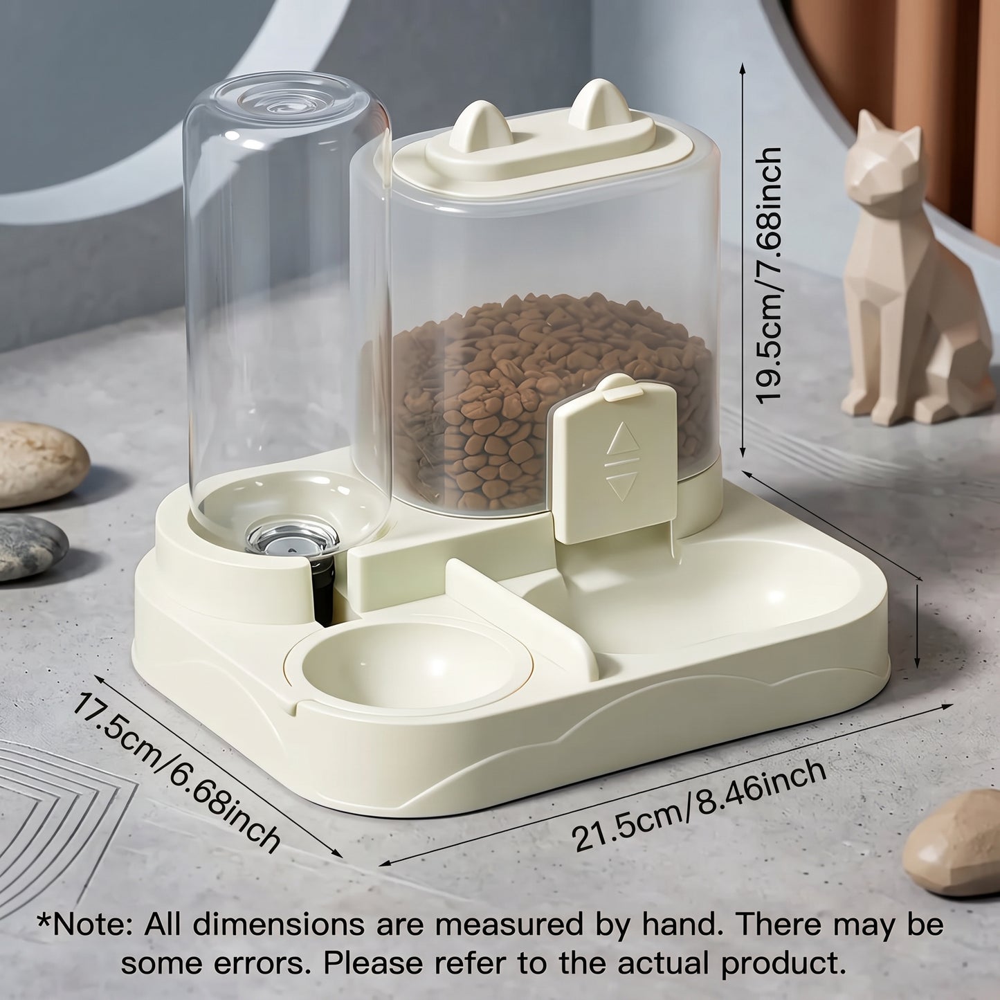 2-in-1 Pet Feeder & Water Dispenser