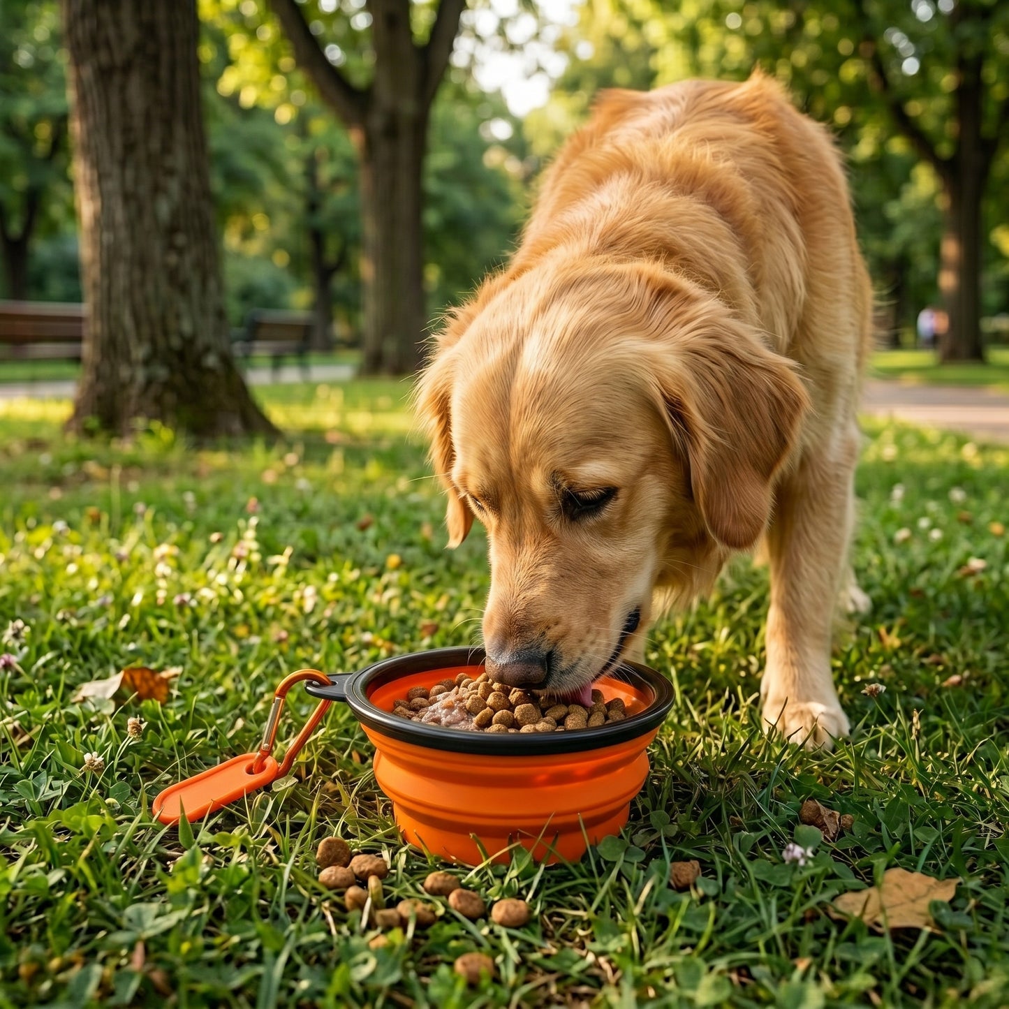 Collapsible Silicone Travel Bowl for Pets