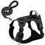 Tactical AirTag Dog Harness & Leash Set — No-Pull, Reflective, Built for Adventure