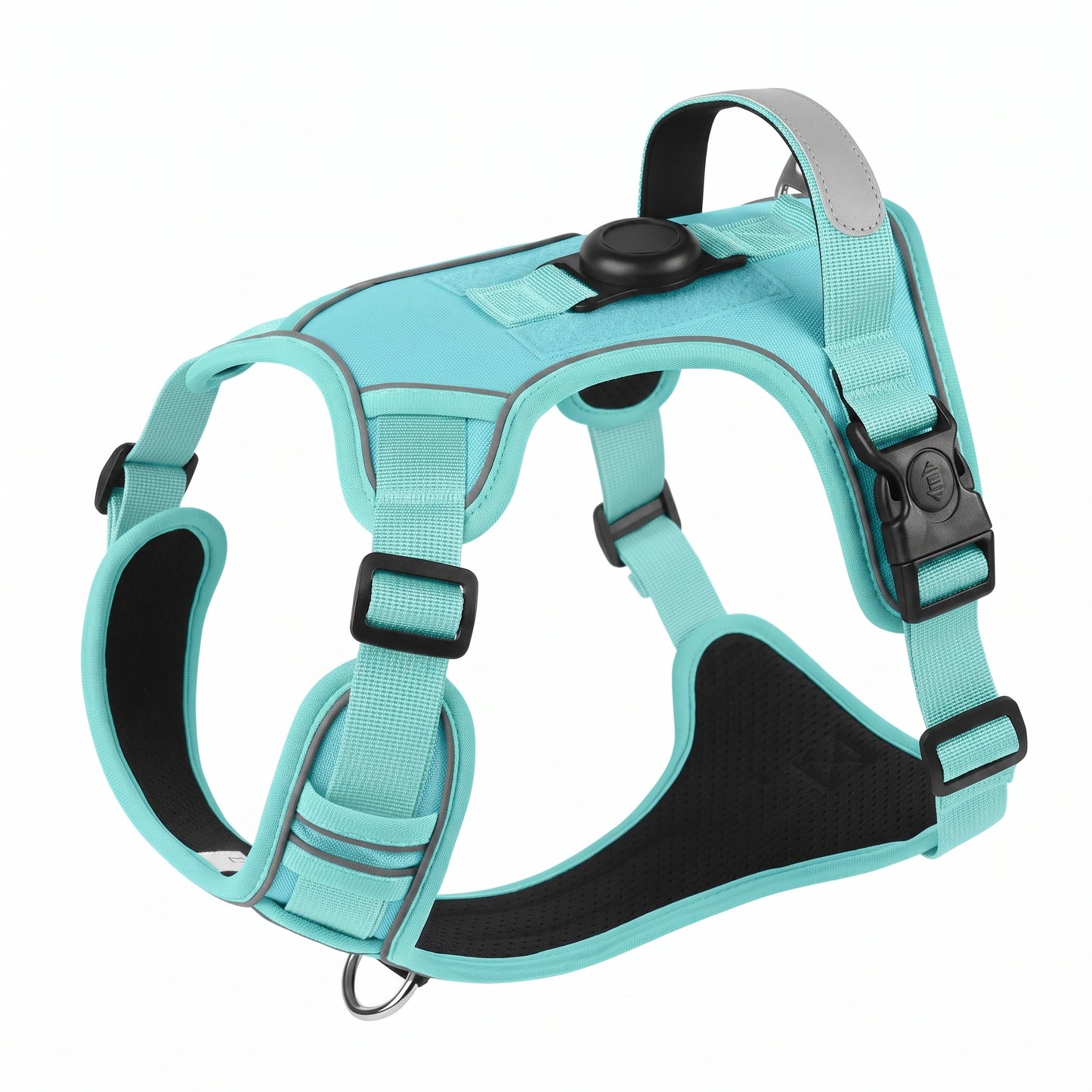 Tactical AirTag Dog Harness & Leash Set — No-Pull, Reflective, Built for Adventure