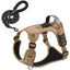 Tactical AirTag Dog Harness & Leash Set — No-Pull, Reflective, Built for Adventure