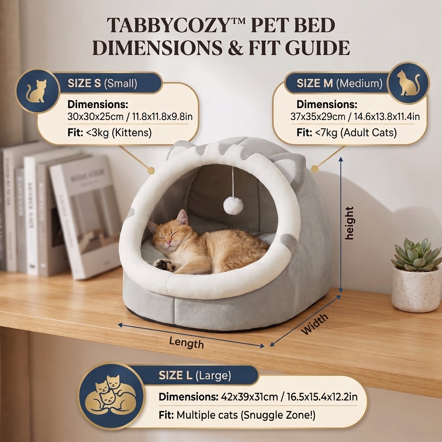 Cozy Cat Cave Bed