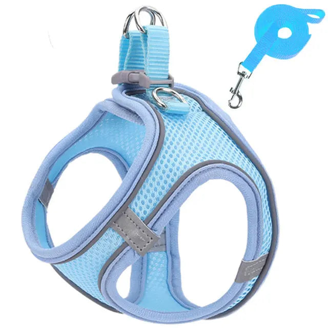 Reflective Adjustable Pet Harness Set