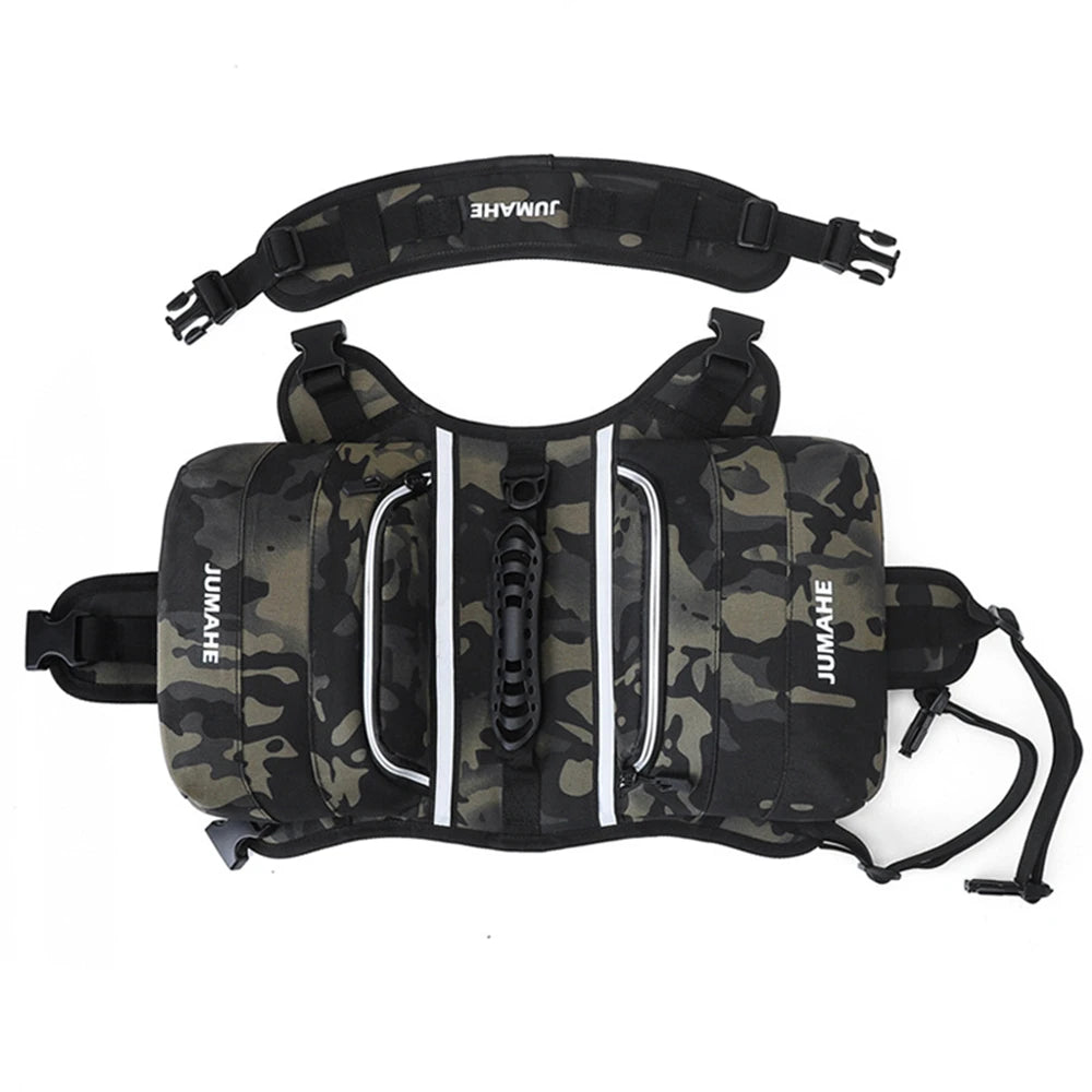 Dog Backpack for Medium Large Dog,Tactical Harness Saddlebag with Reflective Safety Side Pocket Camping,Vest Dog Pack for Travel