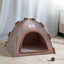Foldable Plush Pet House – Cozy Cat & Dog Tent Bed