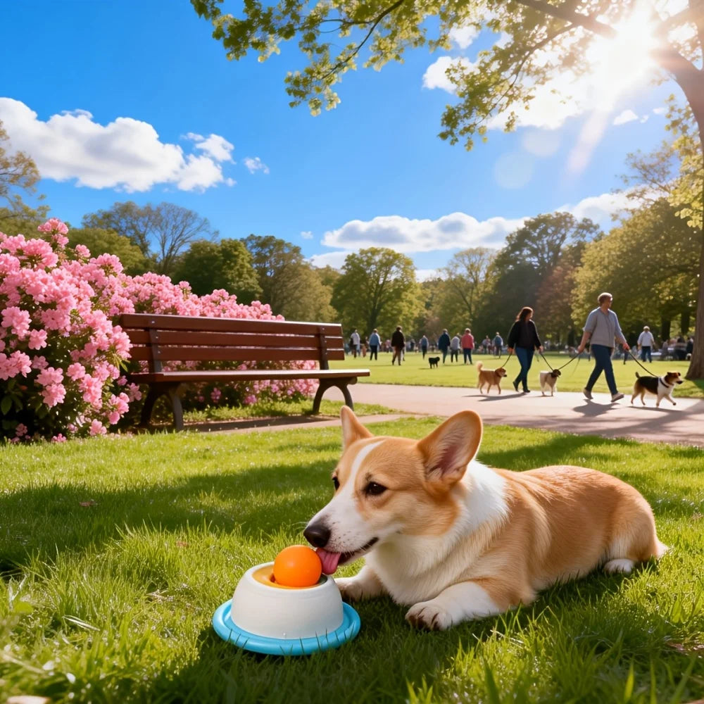 Rolling Ball Licking Bowl