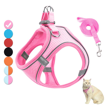 Reflective Adjustable Pet Harness Set