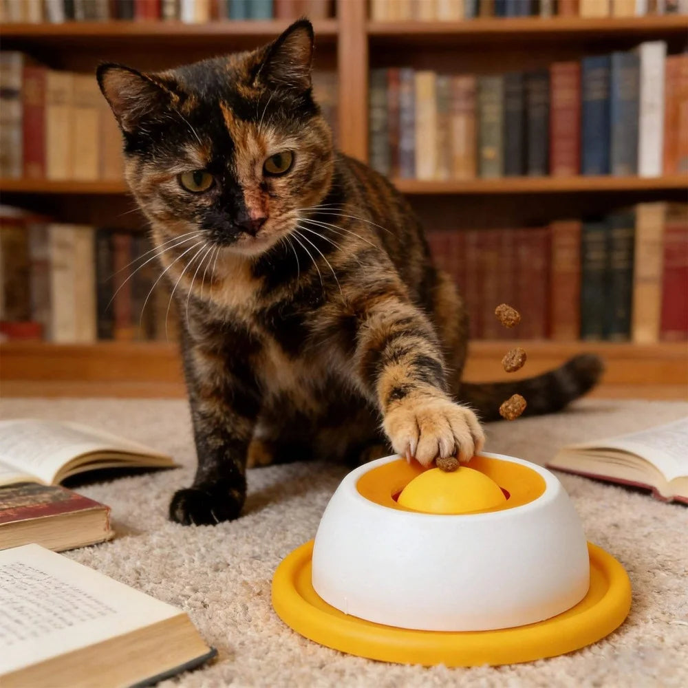 Rolling Ball Licking Bowl