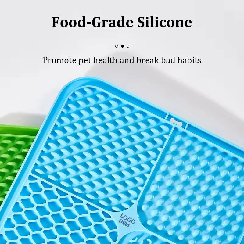 Silicone Slow Feeder Lick Mat – Anti-Choking Feeding Pad for Dogs