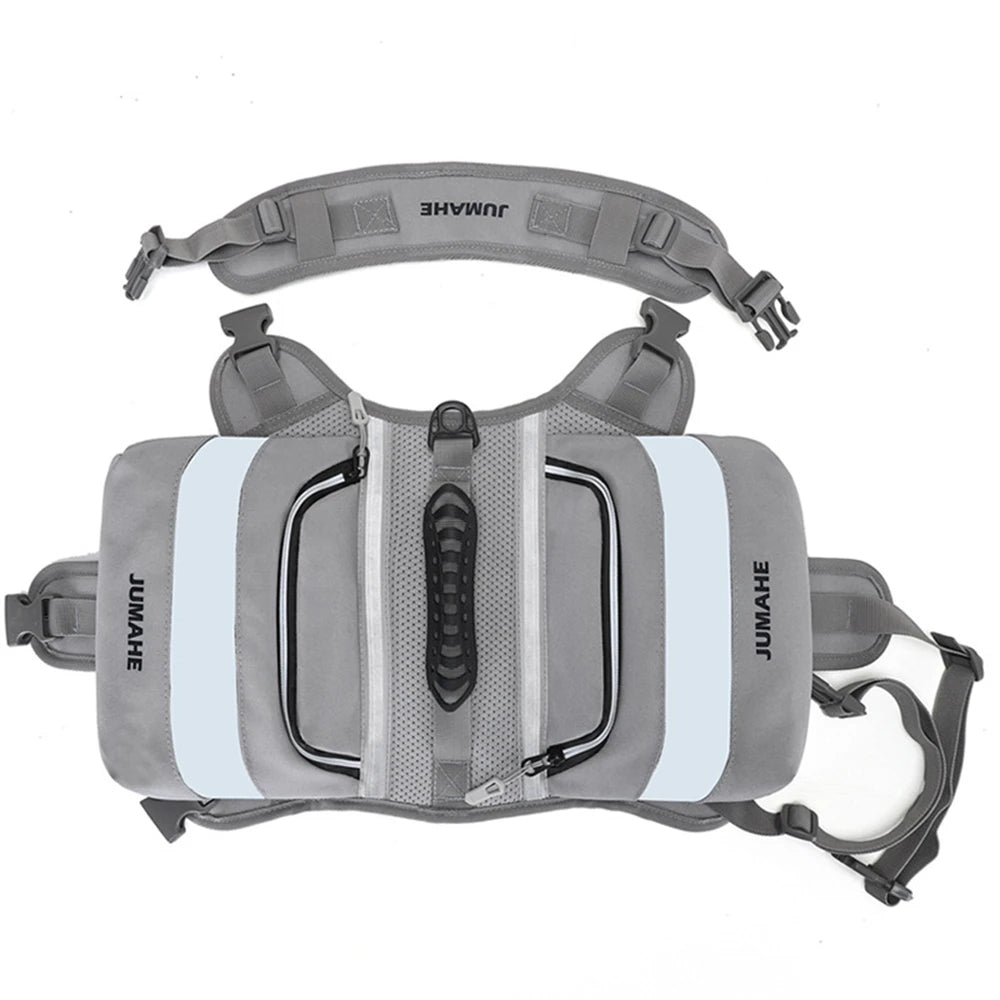 Dog Backpack for Medium Large Dog,Tactical Harness Saddlebag with Reflective Safety Side Pocket Camping,Vest Dog Pack for Travel