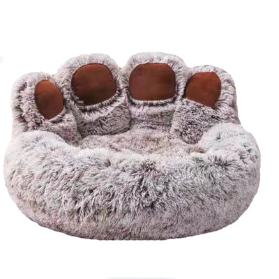 Fluffy Calming Cat Bed – Soft Warm Pet Sofa