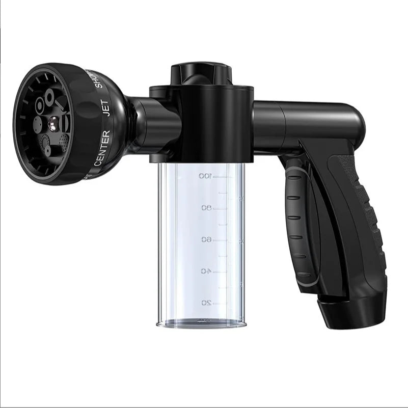 8-in-1 High-Pressure Hose Sprayer with Foam Cannon — For Cars, Gardens & Pet Baths