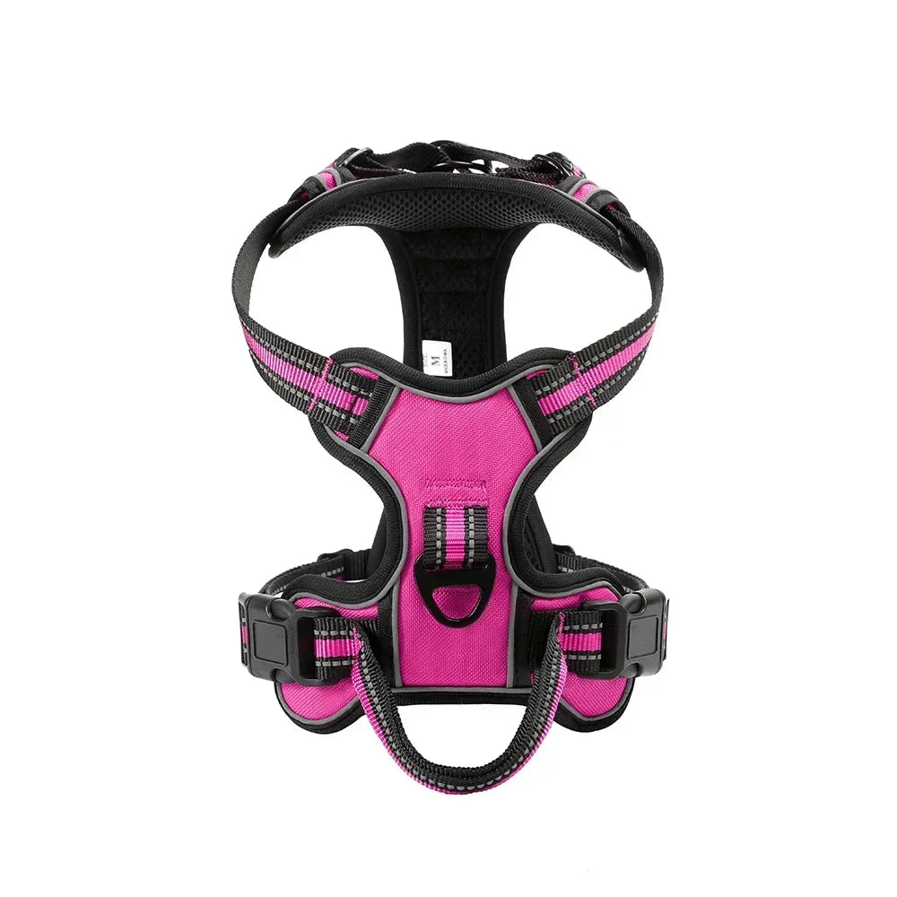 Rose Reflective No-Pull Cat Harness Vest – Adjustable Nylon Breathable Chest Strap