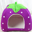 Strawberry Pet Bed for Dog, Puppy Cats Indoor Foldable Soft Warm Bed,