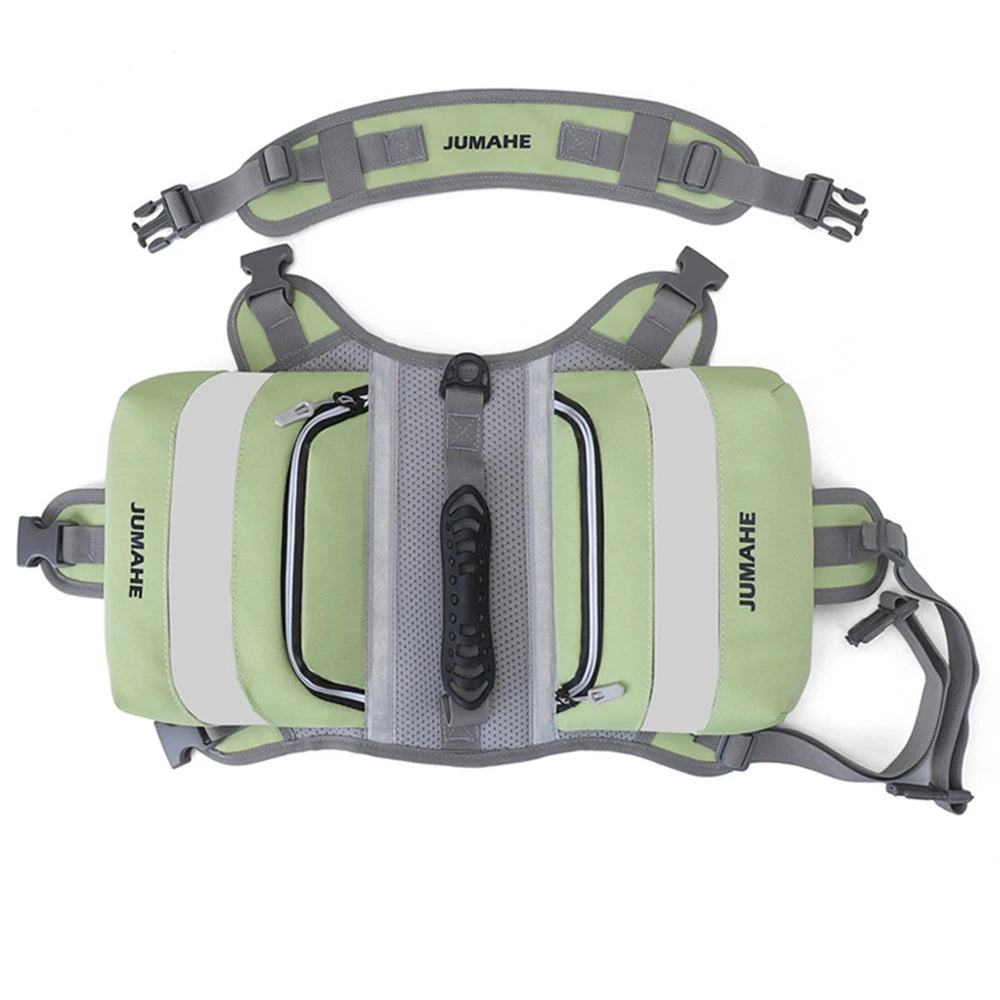 Dog Backpack for Medium Large Dog,Tactical Harness Saddlebag with Reflective Safety Side Pocket Camping,Vest Dog Pack for Travel
