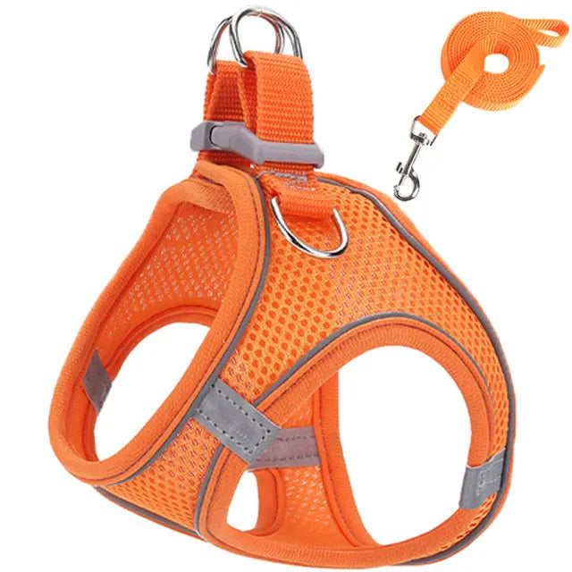 Reflective Adjustable Pet Harness Set