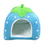 Strawberry Pet Bed for Dog, Puppy Cats Indoor Foldable Soft Warm Bed,