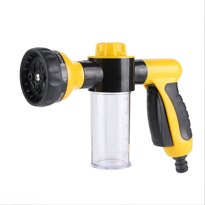 8-in-1 High-Pressure Hose Sprayer with Foam Cannon — For Cars, Gardens & Pet Baths