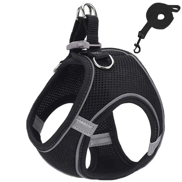 Reflective Adjustable Pet Harness Set