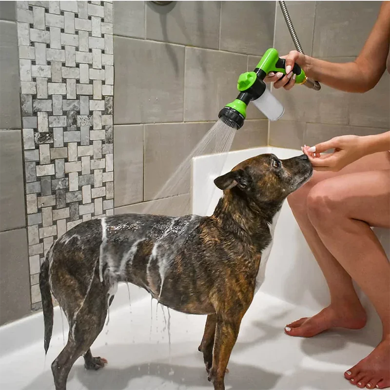 8-in-1 High-Pressure Hose Sprayer with Foam Cannon — For Cars, Gardens & Pet Baths