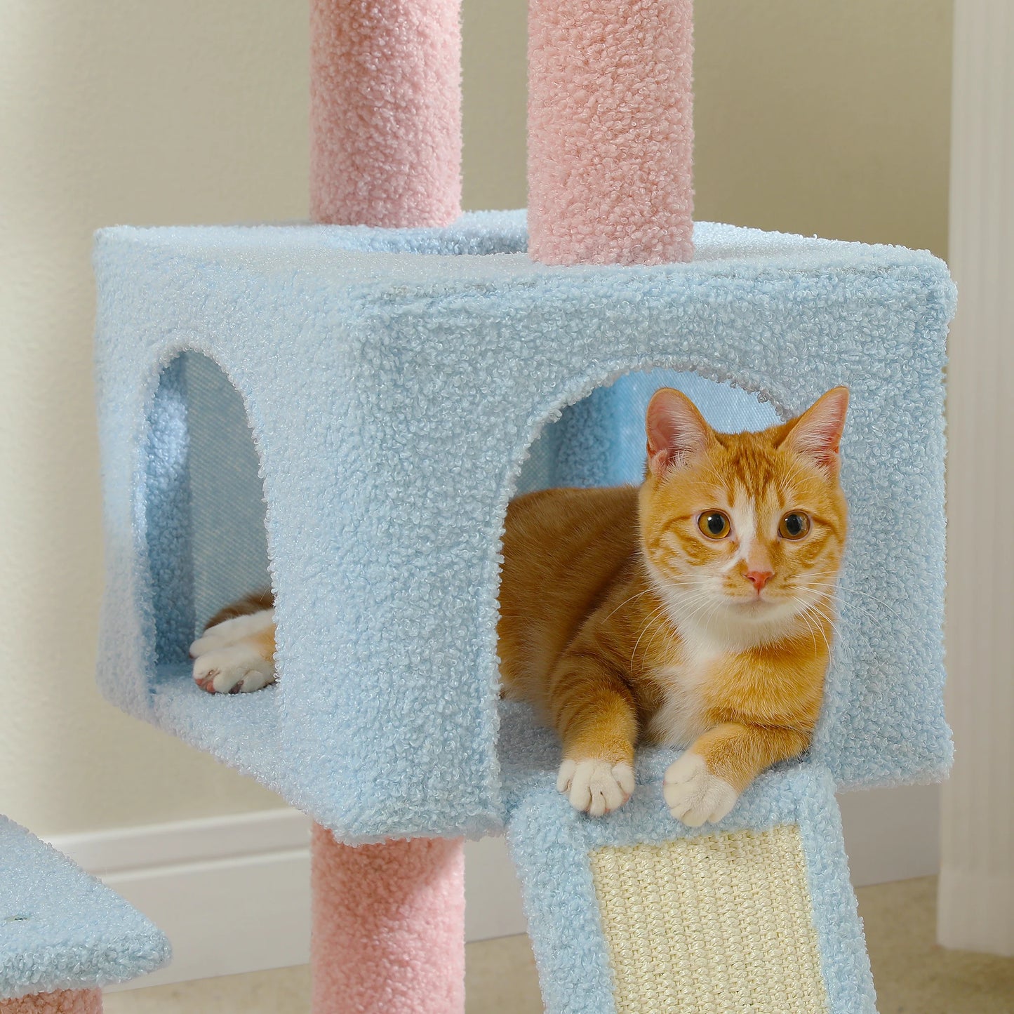 Cute Flower Design Multi-Level Cat Tree Condo