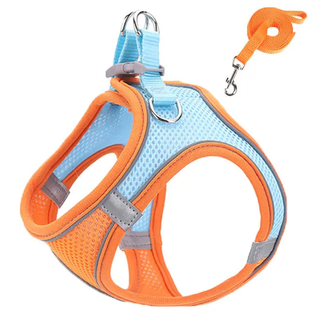 Reflective Adjustable Pet Harness Set