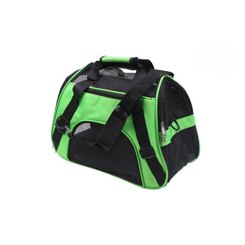 Foldable Mesh Pet Carrier Bag – Breathable Soft Travel Tote for Cats & Small Dogs