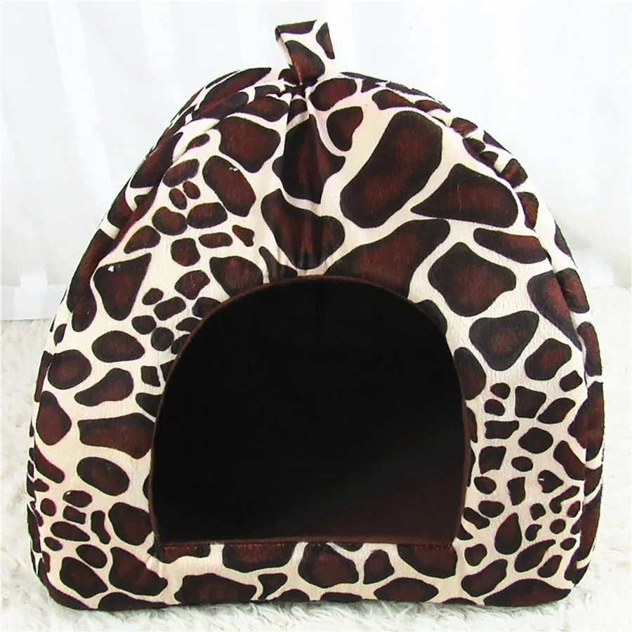 Strawberry Pet Bed for Dog, Puppy Cats Indoor Foldable Soft Warm Bed,