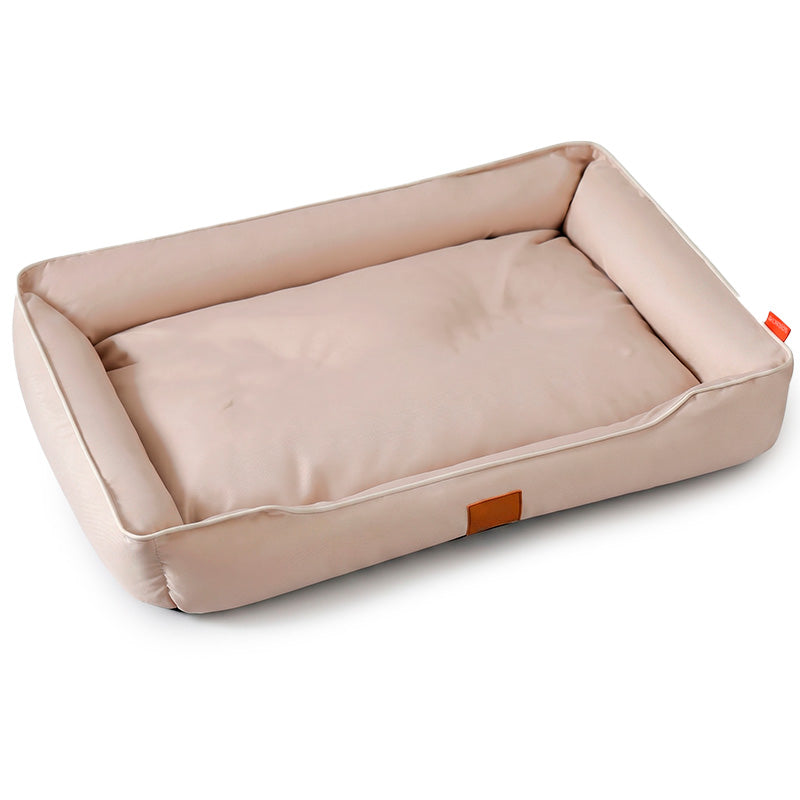 Khaki  Sofa-Style Pet Bed – Waterproof & Non-Slip Comfort Cushion
Description