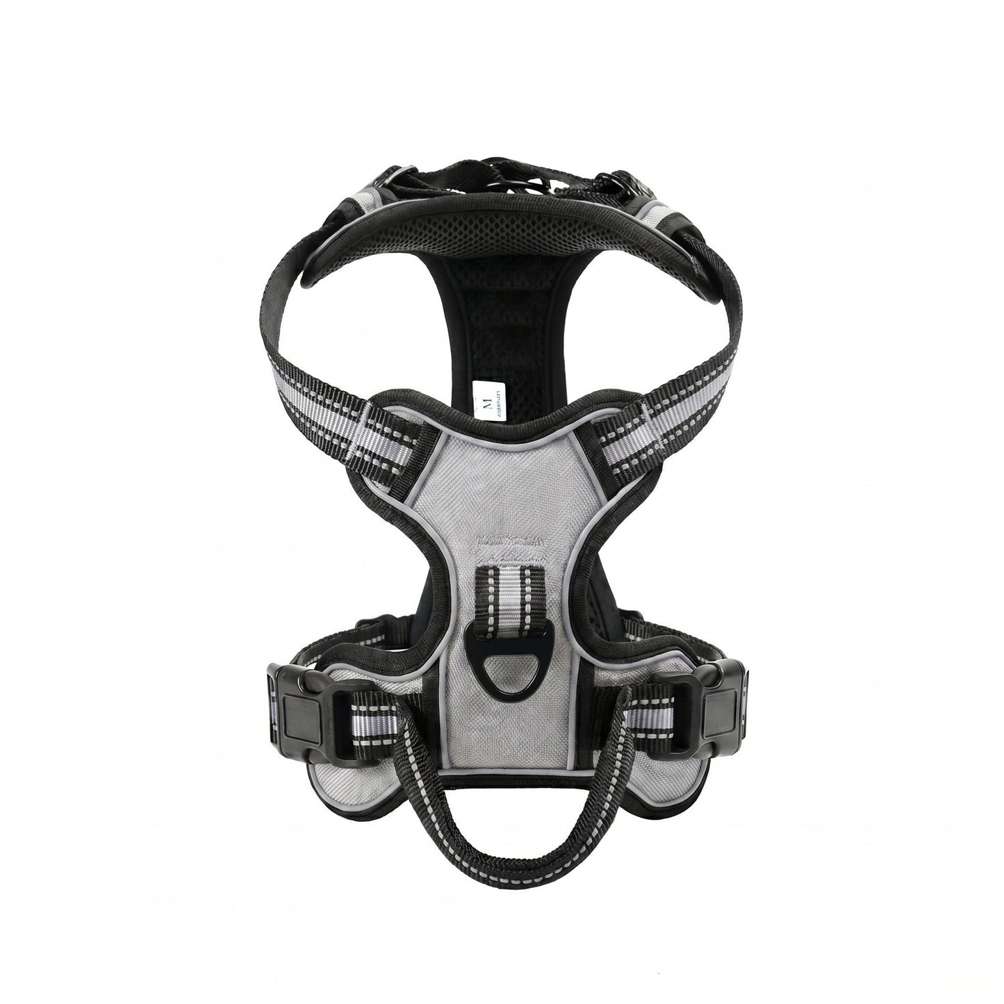 Grey Reflective Adjustable Dog Harness