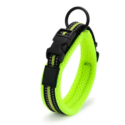 Reflective Dog Collar – Soft Mesh Comfort & Safety