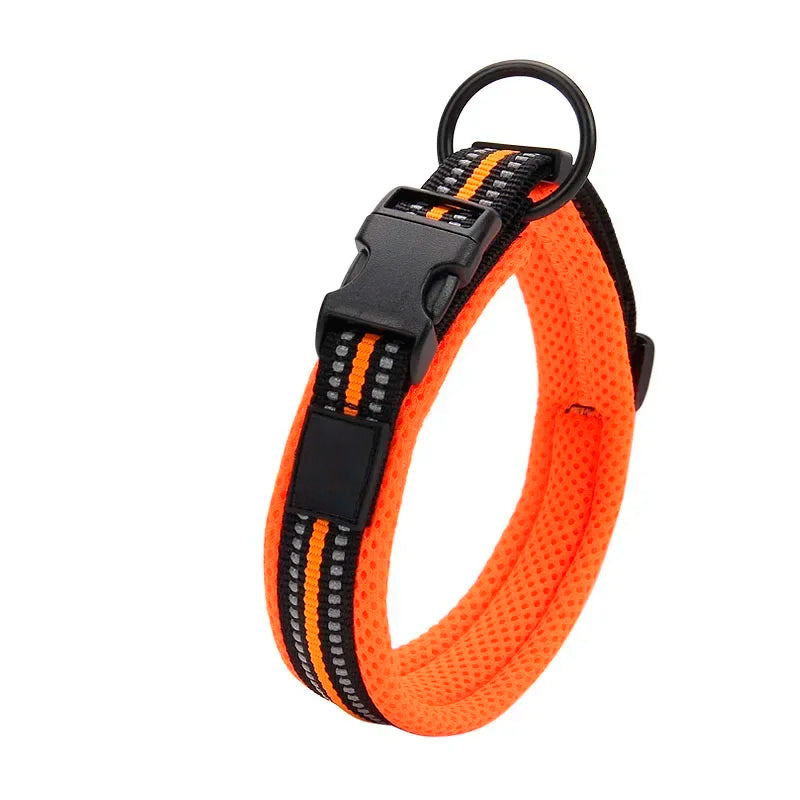 Reflective Dog Collar – Soft Mesh Comfort & Safety