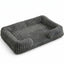 Dark Grey Orthopedic Memory Foam Dog Bed – Waterproof Sofa Couch