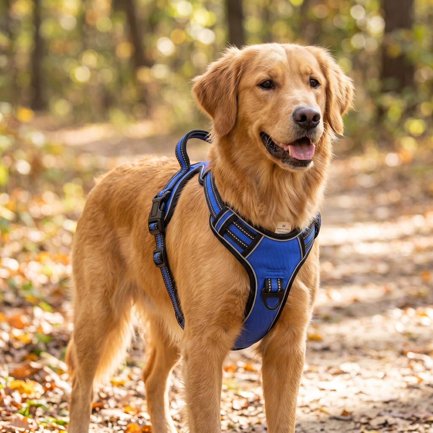 Reflective No-Pull Dog Harness Vest – Adjustable Nylon Breathable Chest Strap