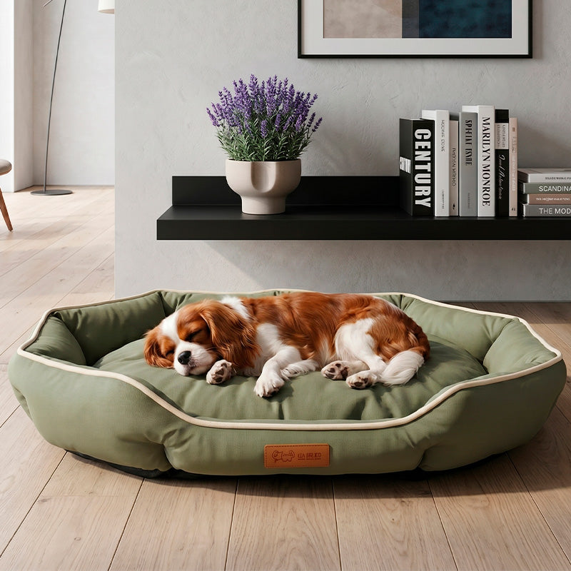 Green Pet Sofa Sleeping Bed Large Dog Bed House for Cats Big Space Dog Sofa Sleeping Mat Winter Warm Dog Cushion