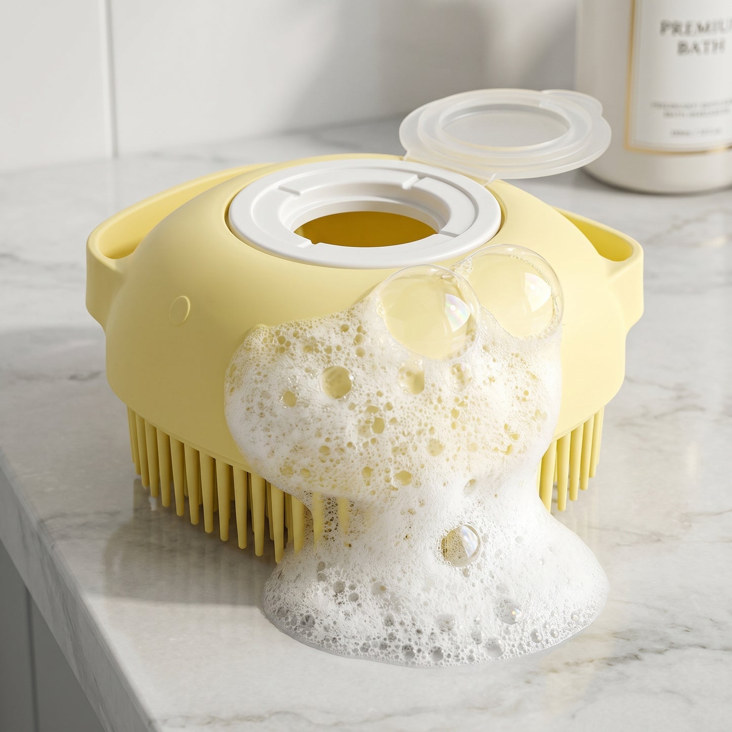 Pet bath massage brush bathroom
