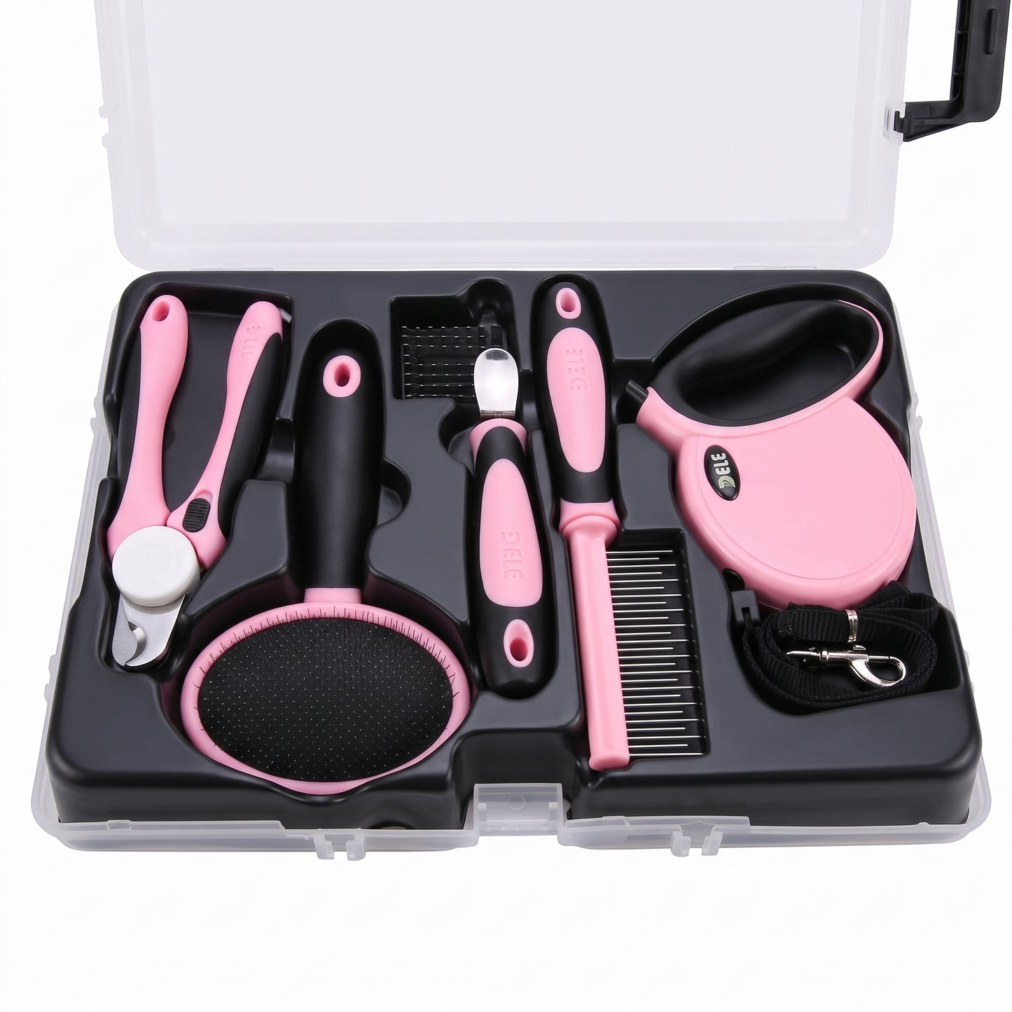 All-in-One Pet Grooming Kit – Complete Set with Storage Case & Leash